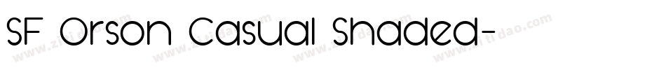 SF Orson Casual Shaded字体转换